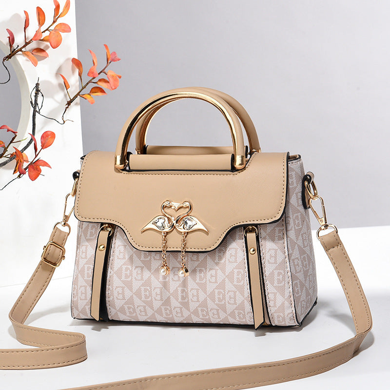 Borsa  premium opaca – Mini rotonda con tracolla autunno elegante donna